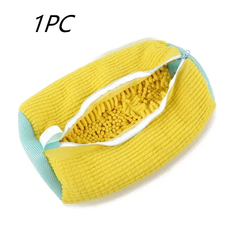 Washing Shoes Bag Organizer Cotton Laundry Fluffy Fibers Easily Remove Dirt Washing Bags Anti-Deformation Shoes Organizer