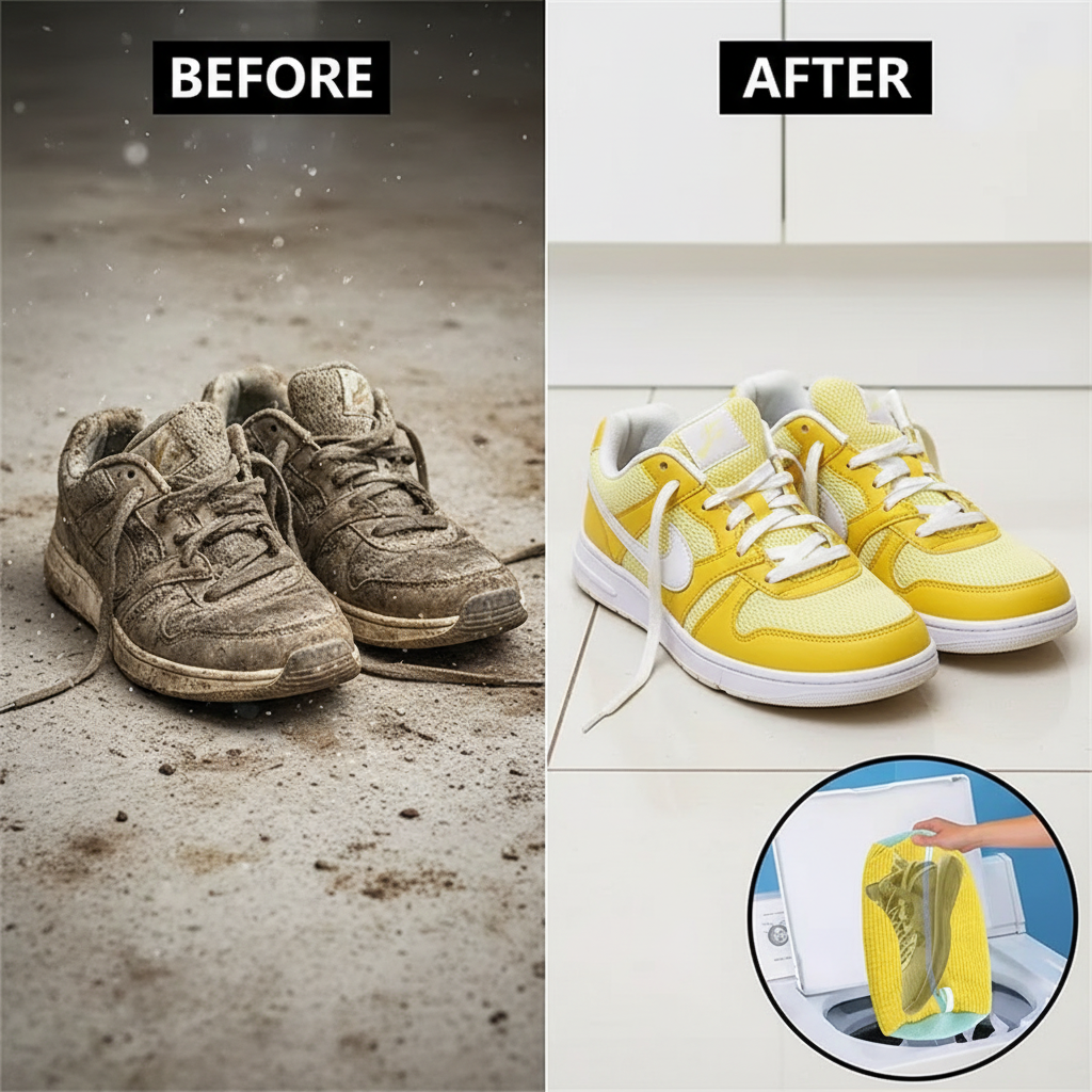 Washing Shoes Bag Organizer Cotton Laundry Fluffy Fibers Easily Remove Dirt Washing Bags Anti-Deformation Shoes Organizer