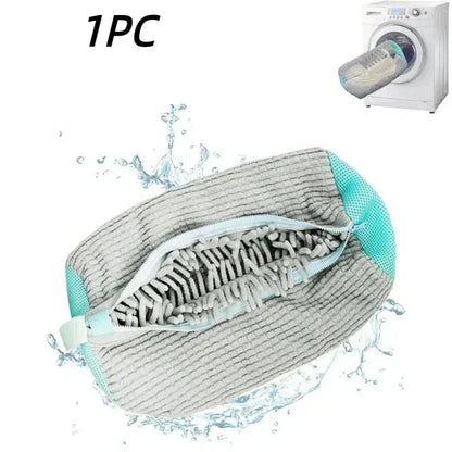 Washing Shoes Bag Organizer Cotton Laundry Fluffy Fibers Easily Remove Dirt Washing Bags Anti-Deformation Shoes Organizer